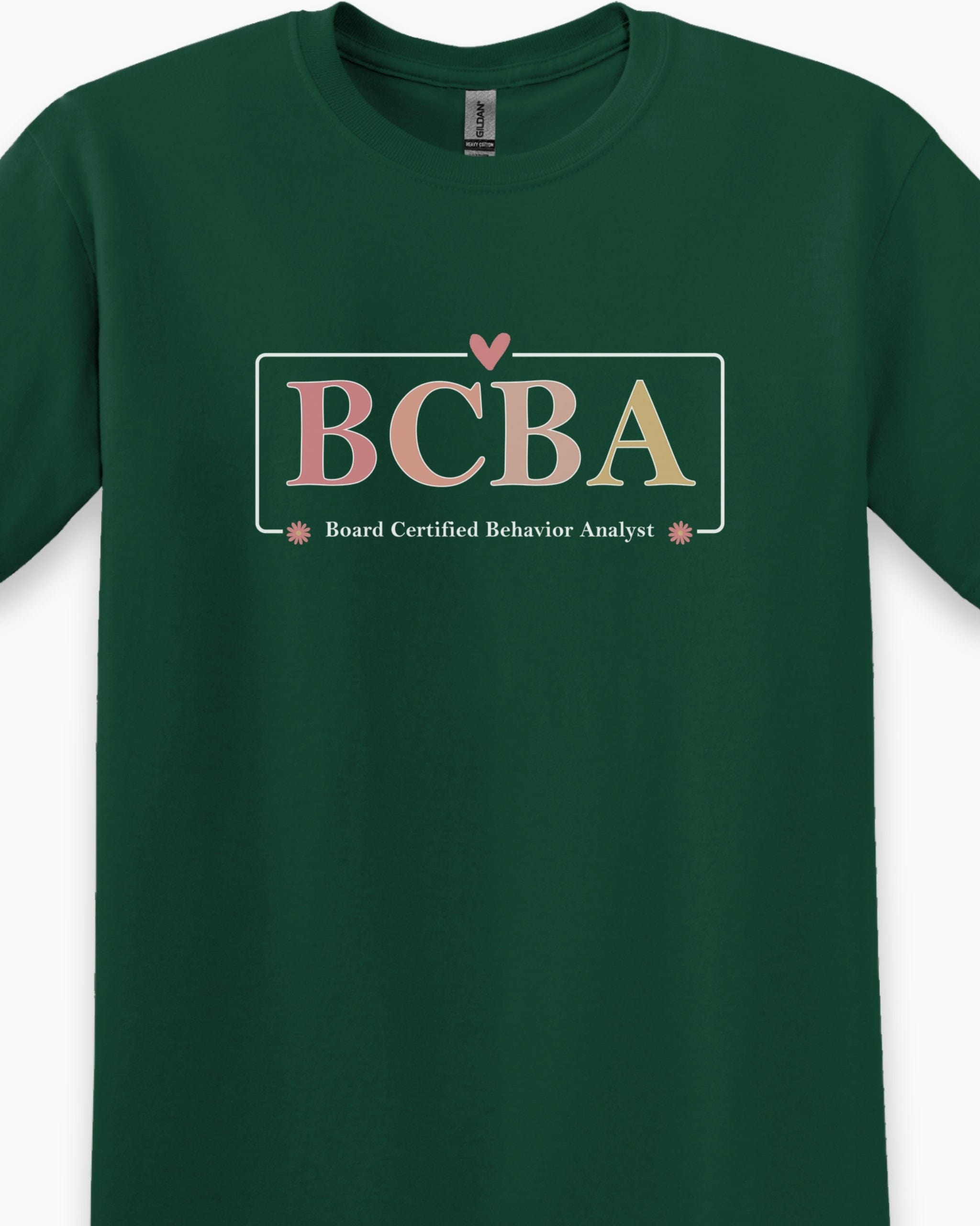 BCBA Outline Tee-Neurodiversity, ADHD & Autism Awareness & Acceptance T-Shirt by Daily Bloom