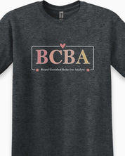 BCBA Outline Tee-Neurodiversity, ADHD & Autism Awareness & Acceptance T-Shirt by Daily Bloom