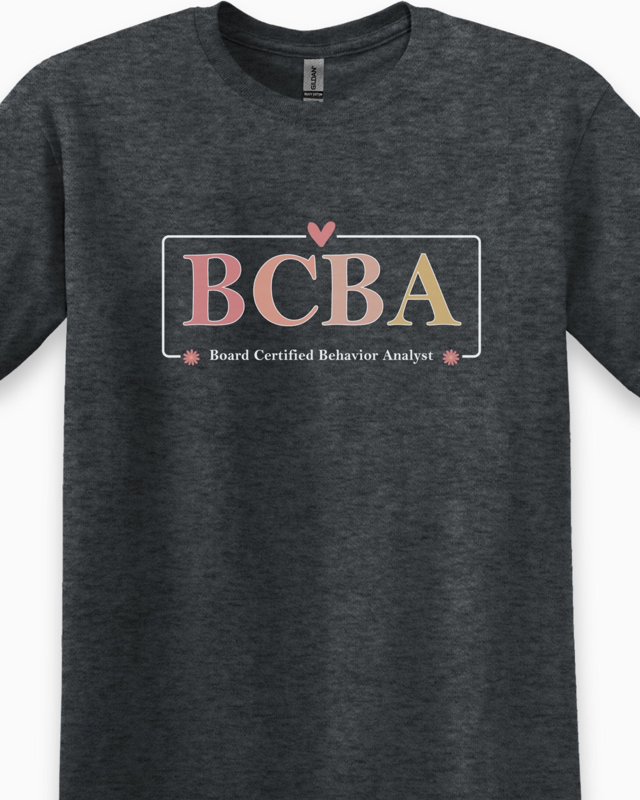 BCBA Outline Tee-Neurodiversity, ADHD & Autism Awareness & Acceptance T-Shirt by Daily Bloom