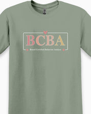 BCBA Outline Tee-Neurodiversity, ADHD & Autism Awareness & Acceptance T-Shirt by Daily Bloom