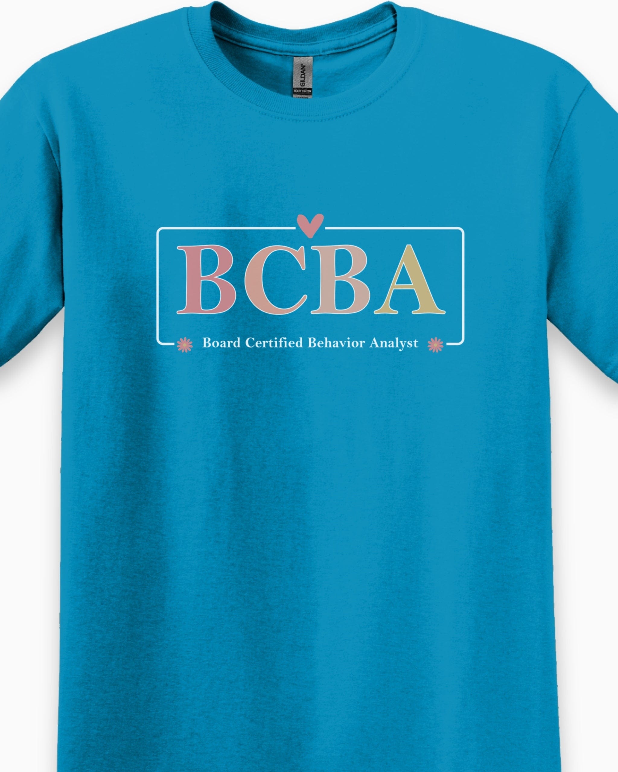 BCBA Outline Tee-Neurodiversity, ADHD & Autism Awareness & Acceptance T-Shirt by Daily Bloom