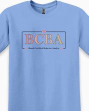 BCBA Outline Tee-Neurodiversity, ADHD & Autism Awareness & Acceptance T-Shirt by Daily Bloom