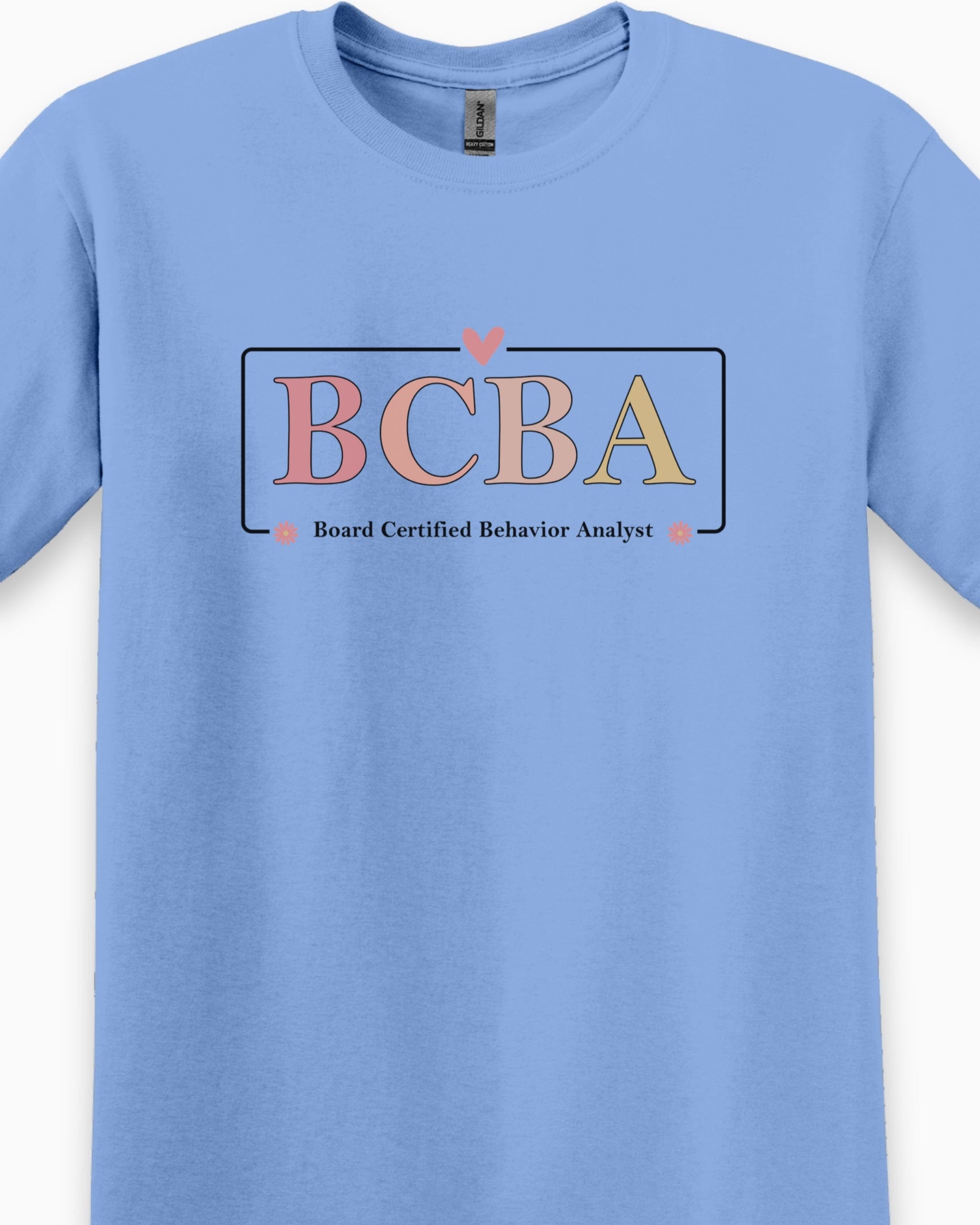 BCBA Outline Tee-Neurodiversity, ADHD & Autism Awareness & Acceptance T-Shirt by Daily Bloom