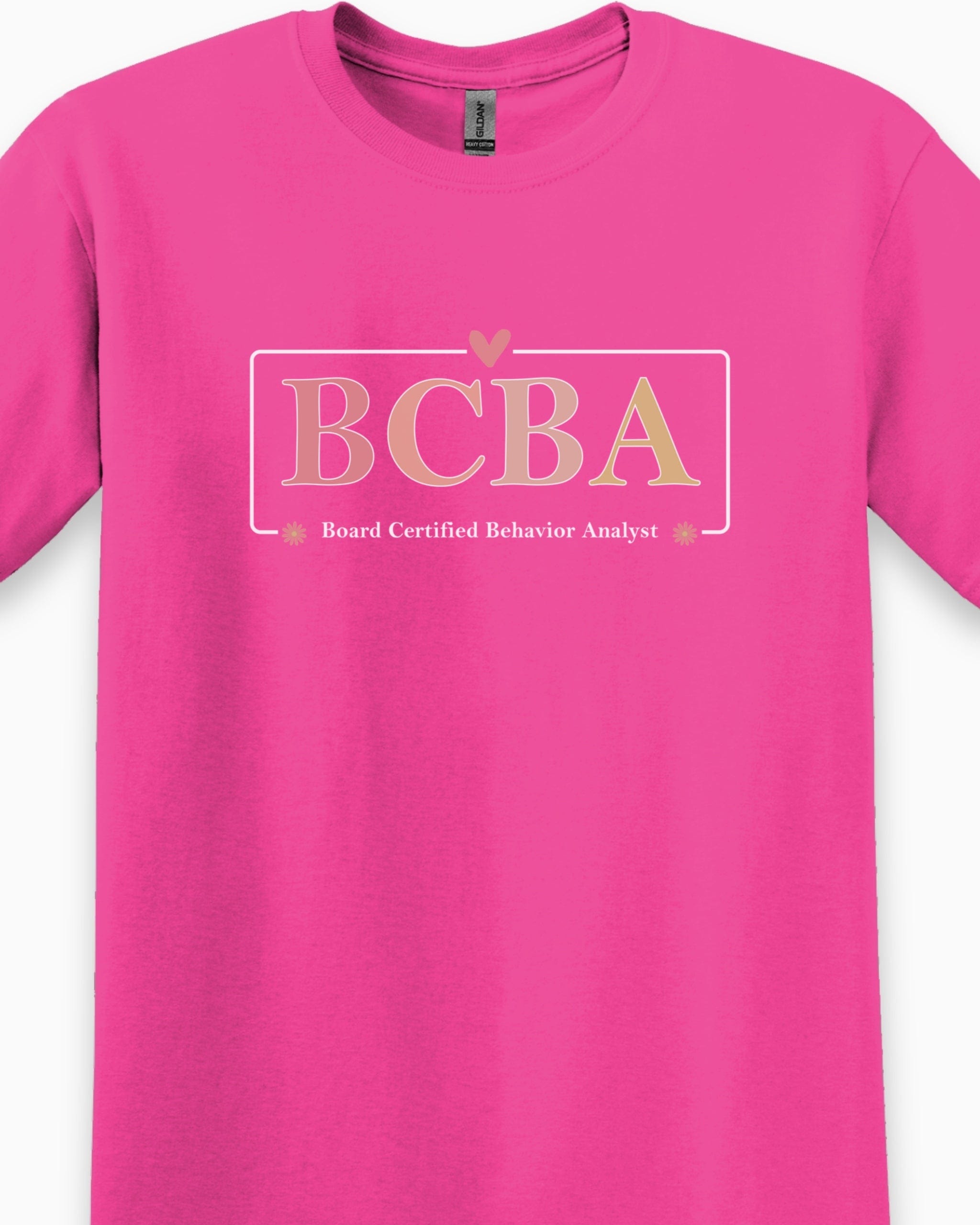 BCBA Outline Tee-Neurodiversity, ADHD & Autism Awareness & Acceptance T-Shirt by Daily Bloom