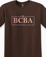 BCBA Outline Tee-Neurodiversity, ADHD & Autism Awareness & Acceptance T-Shirt by Daily Bloom