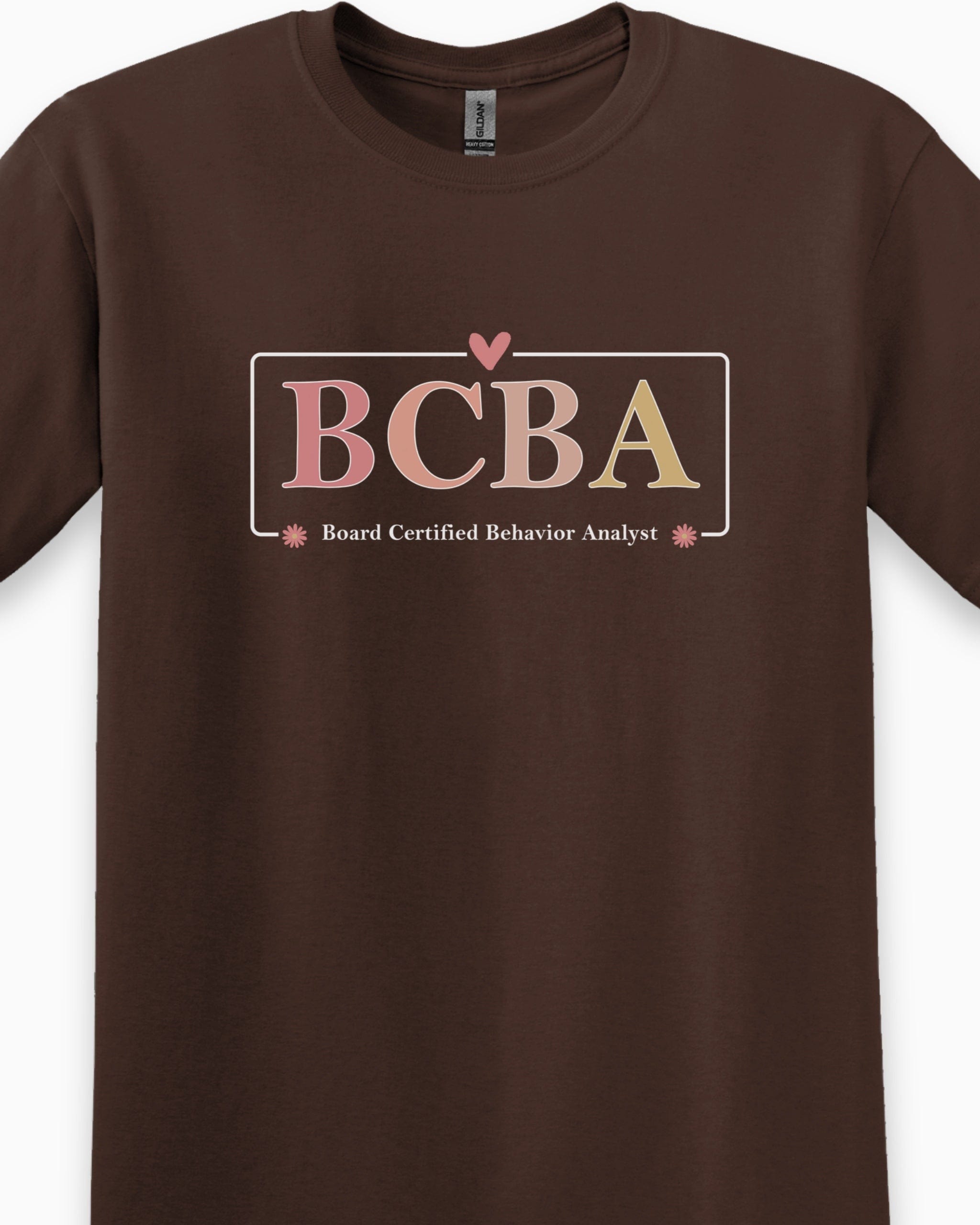 BCBA Outline Tee-Neurodiversity, ADHD & Autism Awareness & Acceptance T-Shirt by Daily Bloom