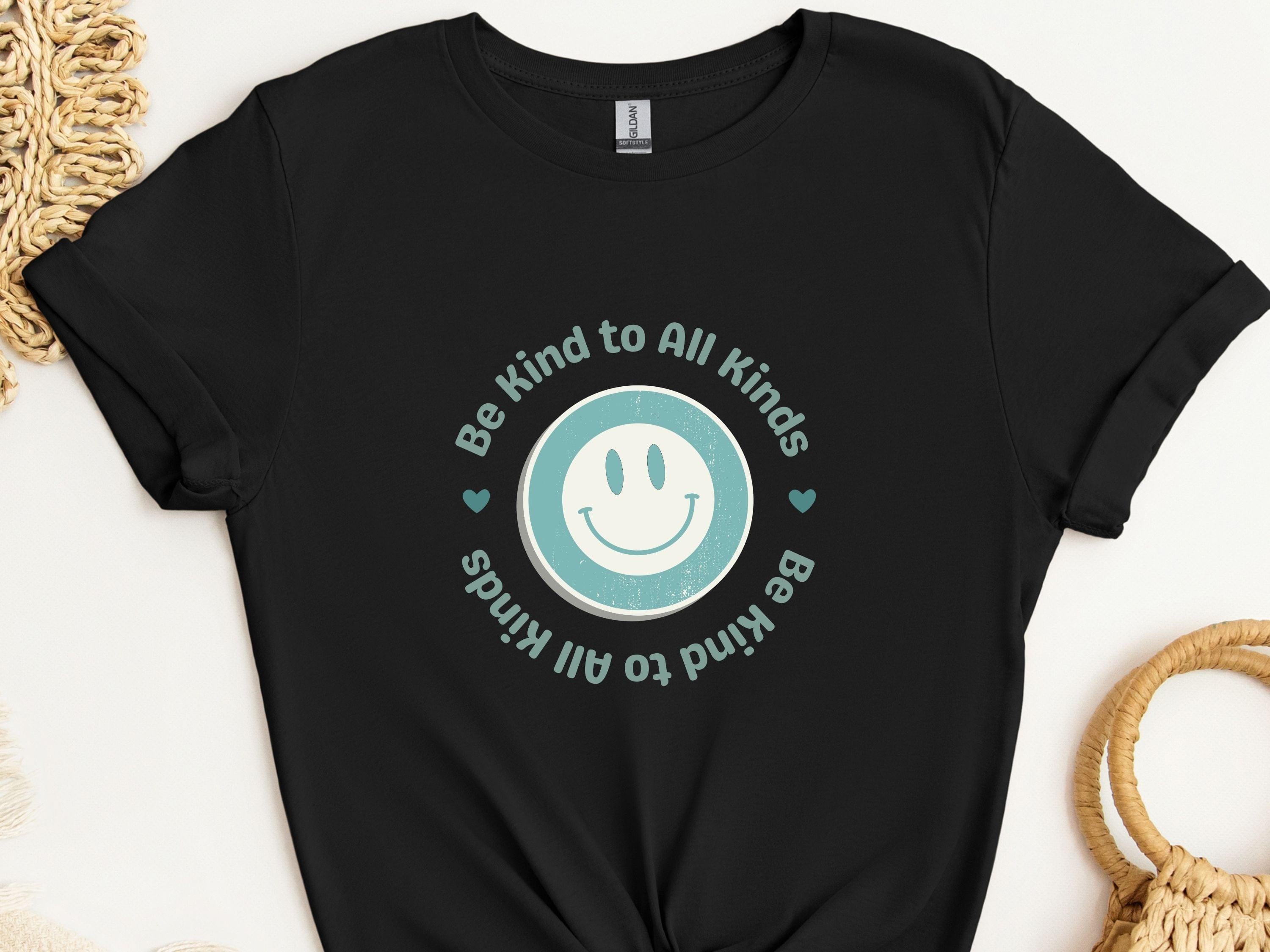 Be Kind To All Kinds Tee-Black-Neurodiversity, ADHD & Autism Awareness & Acceptance T-Shirt by Daily Bloom