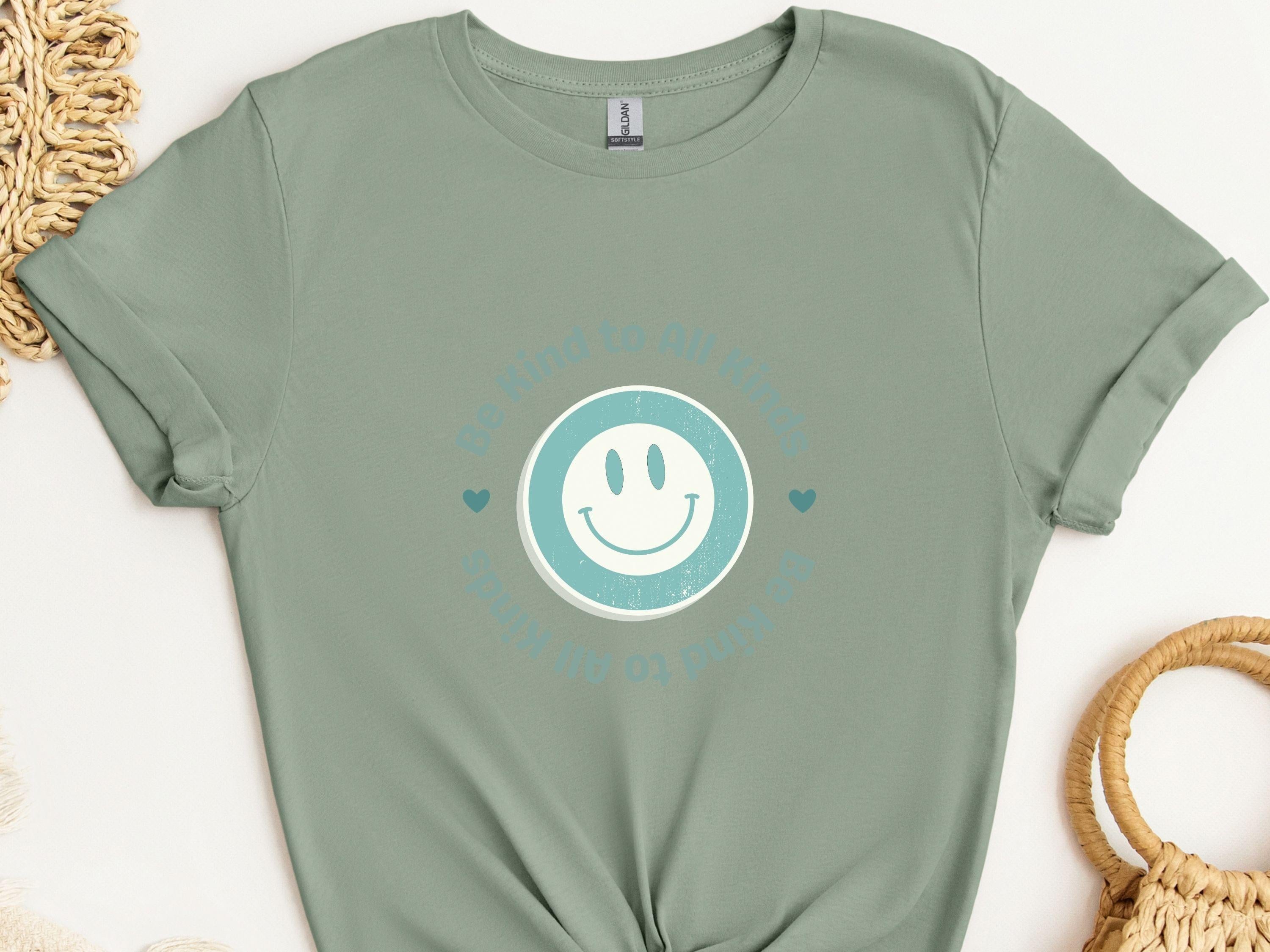 Be Kind To All Kinds Tee-Sage-Neurodiversity, ADHD & Autism Awareness & Acceptance T-Shirt by Daily Bloom