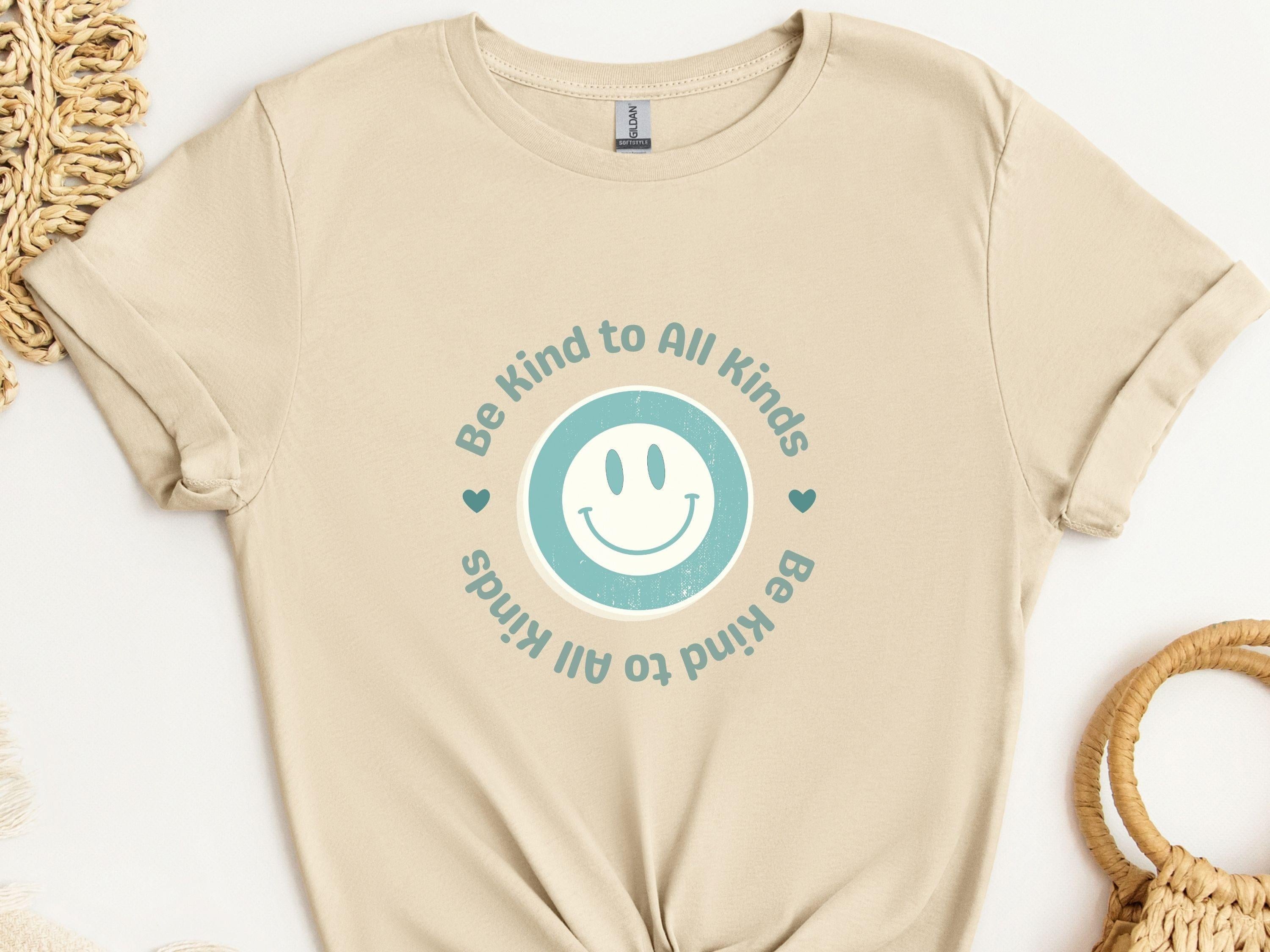 Be Kind To All Kinds Tee-Sand-Neurodiversity, ADHD & Autism Awareness & Acceptance T-Shirt by Daily Bloom