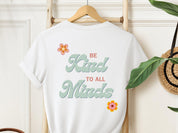 Be Kind to All Minds Tee w/ Back Print-Neurodiversity, ADHD & Autism Awareness & Acceptance T-Shirt by Daily Bloom