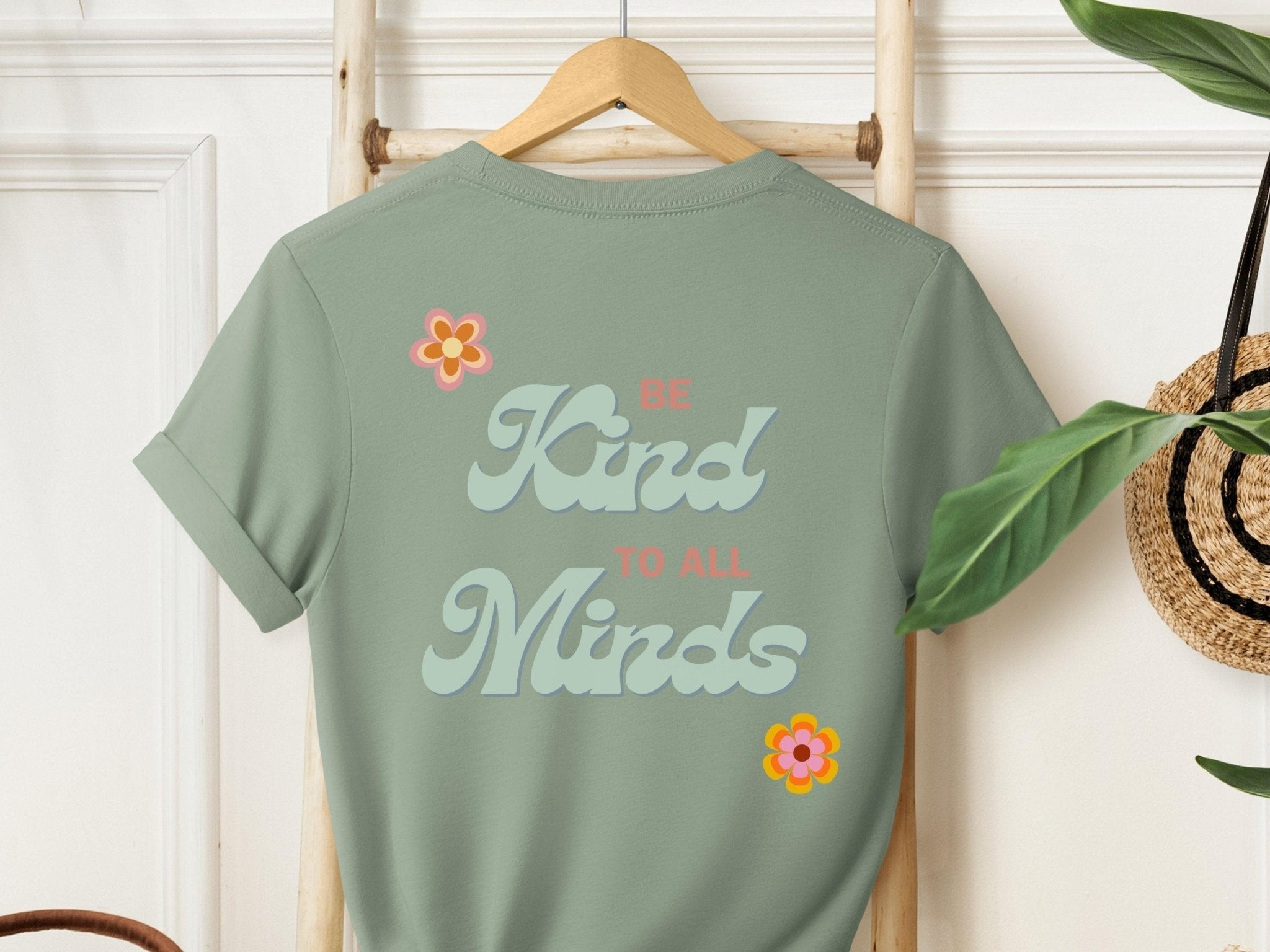 Autism T-Shirt - Be Kind to All Minds Tee w/ Back Print - Daily Bloom