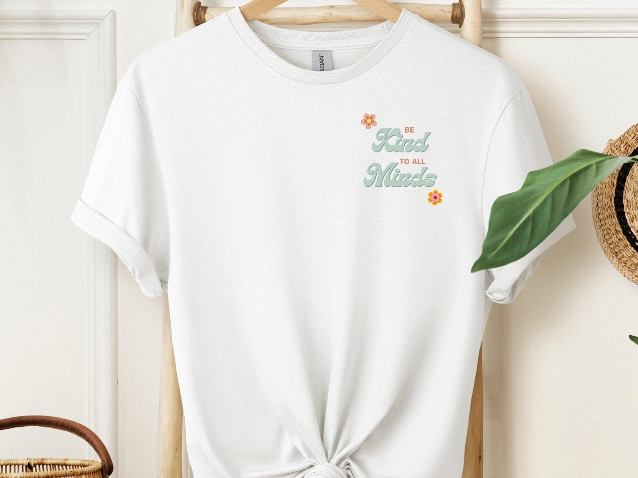 Autism T-Shirt - Be Kind to All Minds Tee w/ Back Print - Daily Bloom