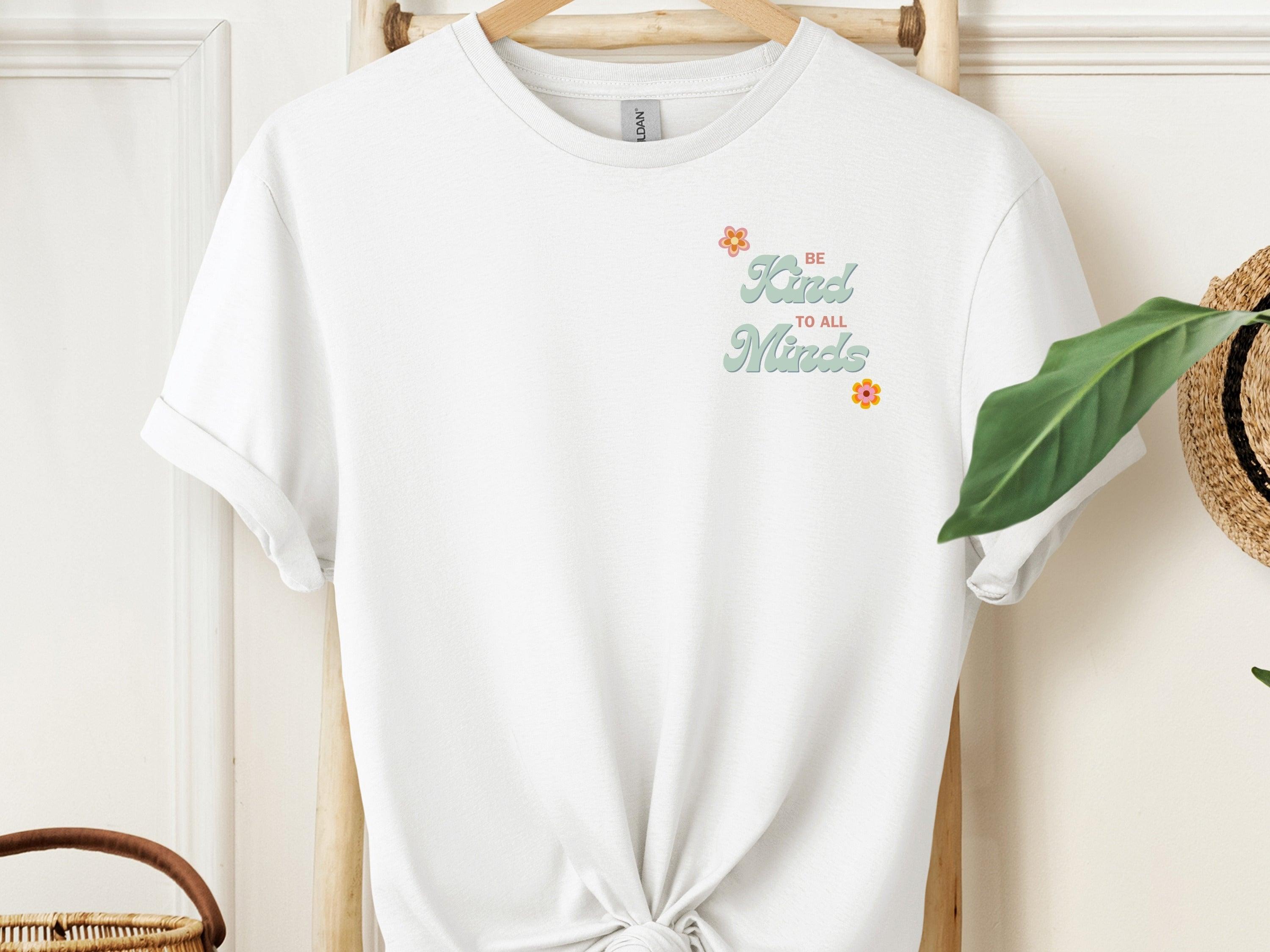 Be Kind to All Minds Tee w/ Back Print-Neurodiversity, ADHD & Autism Awareness & Acceptance T-Shirt by Daily Bloom