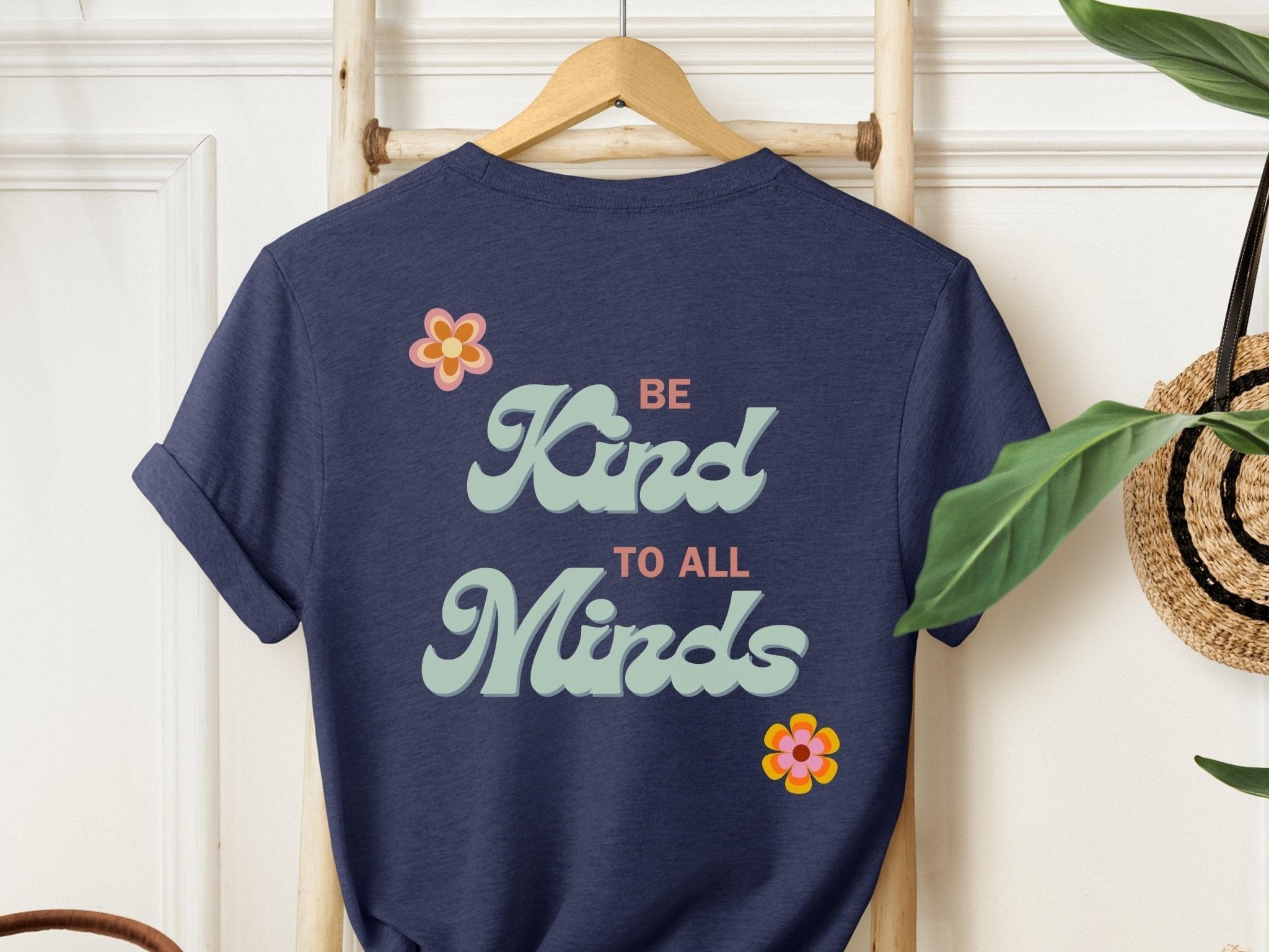 Autism T-Shirt - Be Kind to All Minds Tee w/ Back Print - Daily Bloom