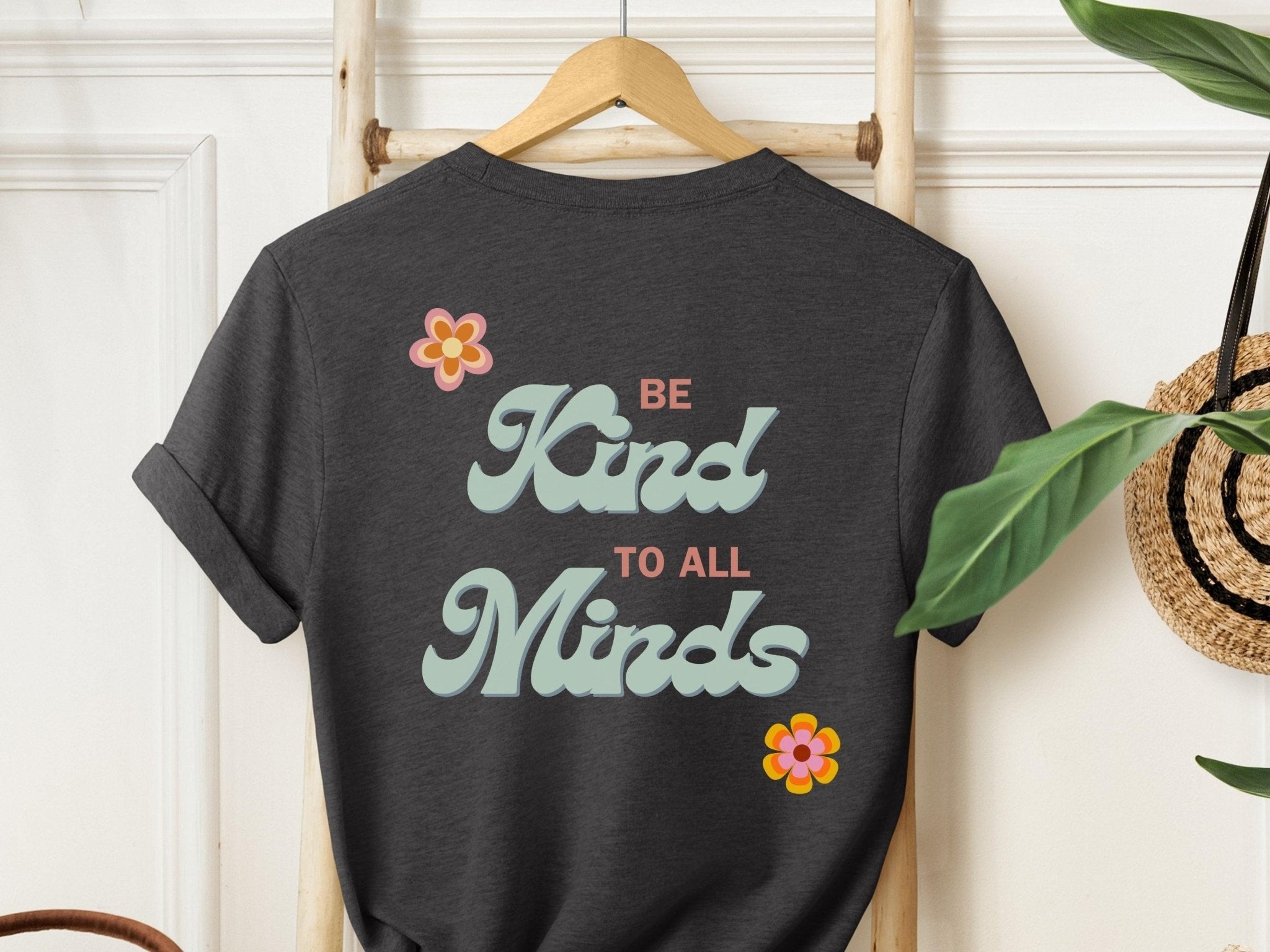 Autism T-Shirt - Be Kind to All Minds Tee w/ Back Print - Daily Bloom