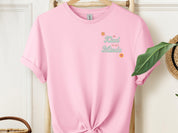Be Kind to All Minds Tee w/ Back Print-Light Pink-Neurodiversity, ADHD & Autism Awareness & Acceptance T-Shirt by Daily Bloom