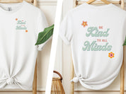 Be Kind to All Minds Tee w/ Back Print-White-Neurodiversity, ADHD & Autism Awareness & Acceptance T-Shirt by Daily Bloom