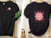 Bloom Daisy Tee-Black-Neurodiversity, ADHD & Autism Awareness & Acceptance T-Shirt by Daily Bloom