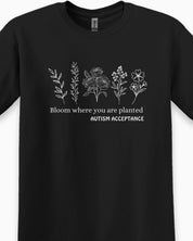 Bloom Where You Are Planted - Autism Acceptance Wildflowers Tee-Neurodiversity, ADHD & Autism Awareness & Acceptance T-Shirt by Daily Bloom
