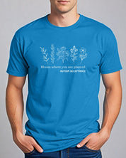 Bloom Where You Are Planted - Autism Acceptance Wildflowers Tee-Neurodiversity, ADHD & Autism Awareness & Acceptance T-Shirt by Daily Bloom