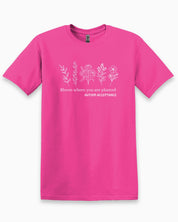 Bloom Where You Are Planted - Autism Acceptance Wildflowers Tee-Heliconia-Neurodiversity, ADHD & Autism Awareness & Acceptance T-Shirt by Daily Bloom