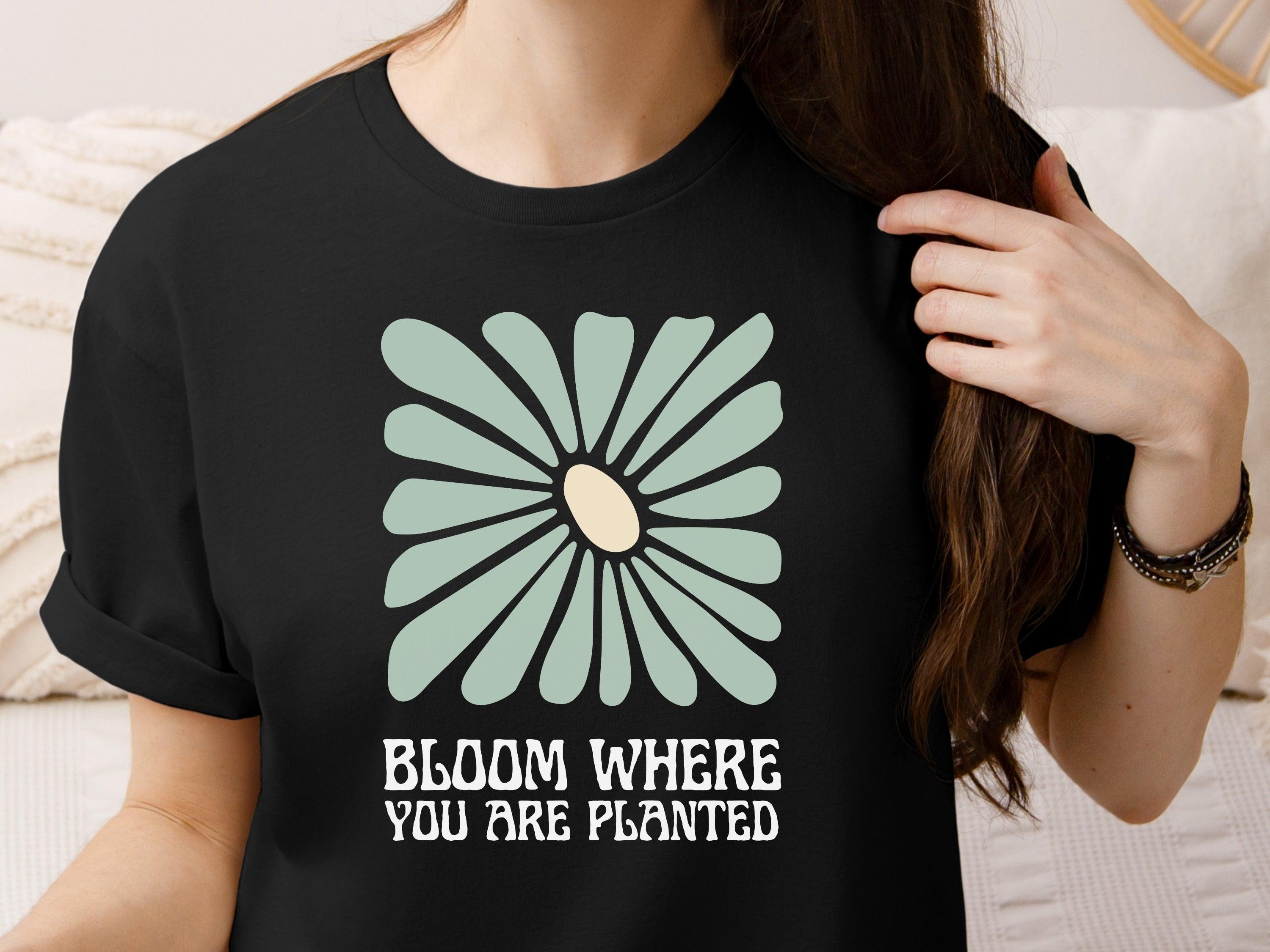 Bloom Where You Are Planted Tee-Neurodiversity, ADHD & Autism Awareness & Acceptance T-Shirt by Daily Bloom