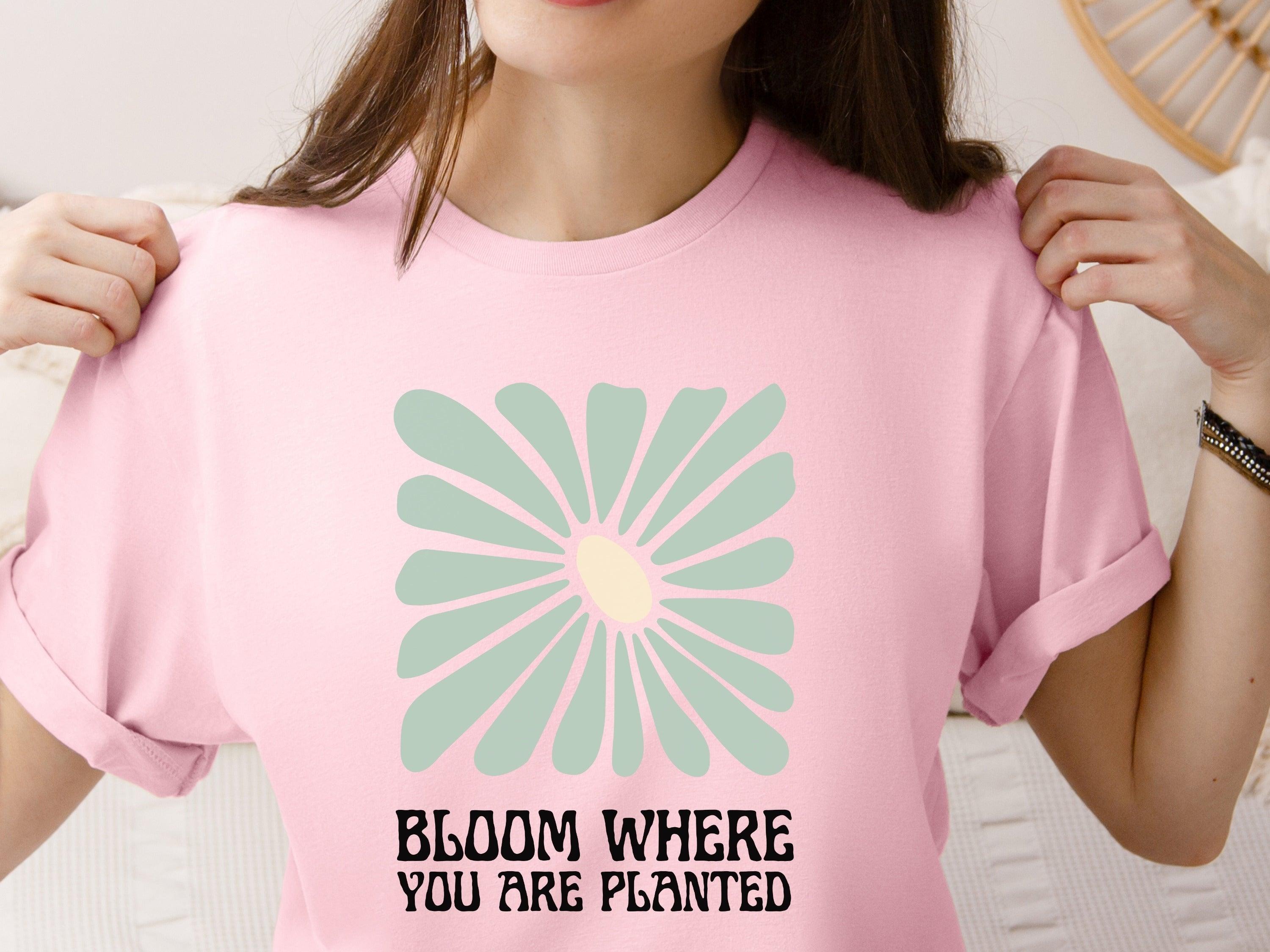 Bloom Where You Are Planted Tee-Neurodiversity, ADHD & Autism Awareness & Acceptance T-Shirt by Daily Bloom
