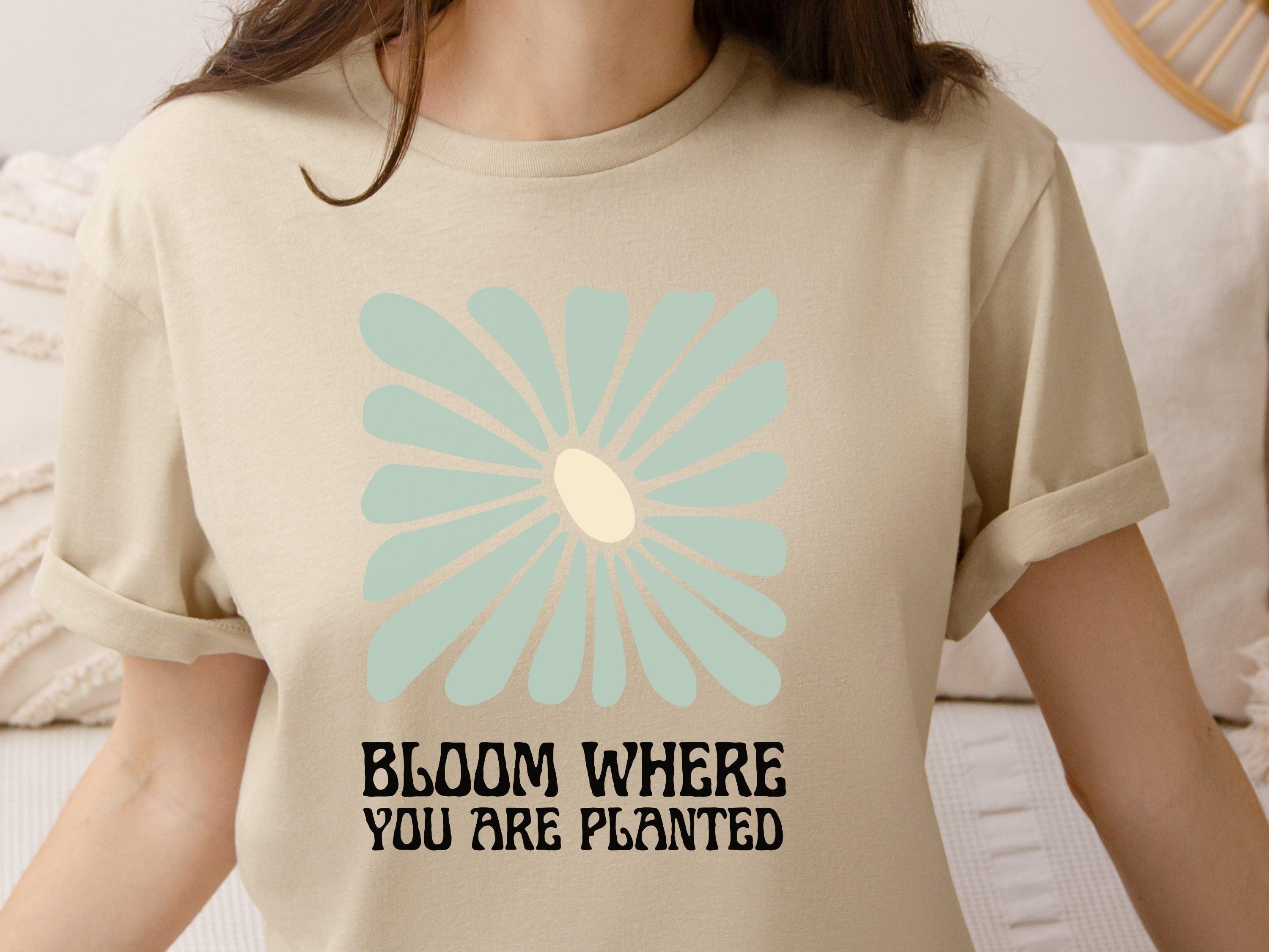 Bloom Where You Are Planted Tee-Neurodiversity, ADHD & Autism Awareness & Acceptance T-Shirt by Daily Bloom
