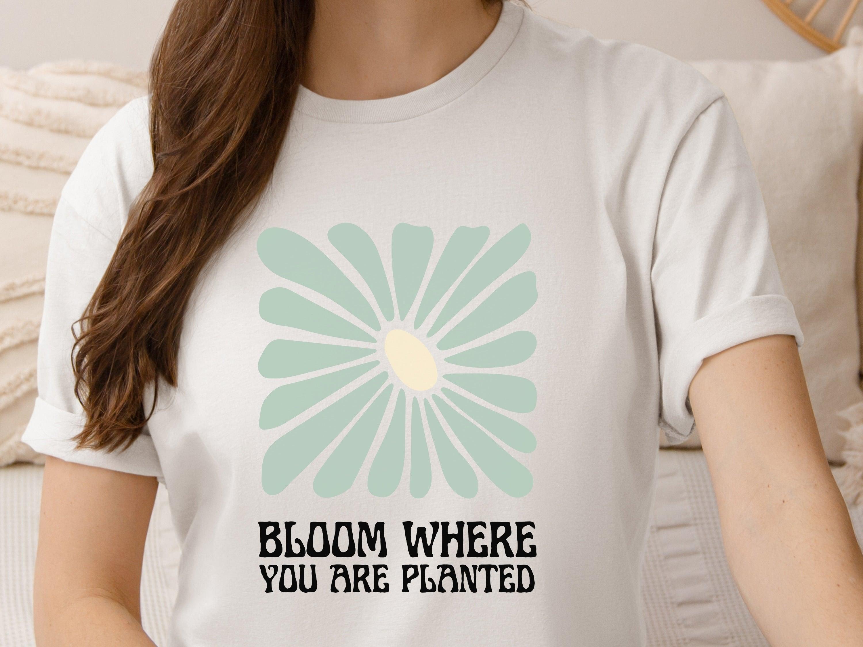 Bloom Where You Are Planted Tee-Neurodiversity, ADHD & Autism Awareness & Acceptance T-Shirt by Daily Bloom