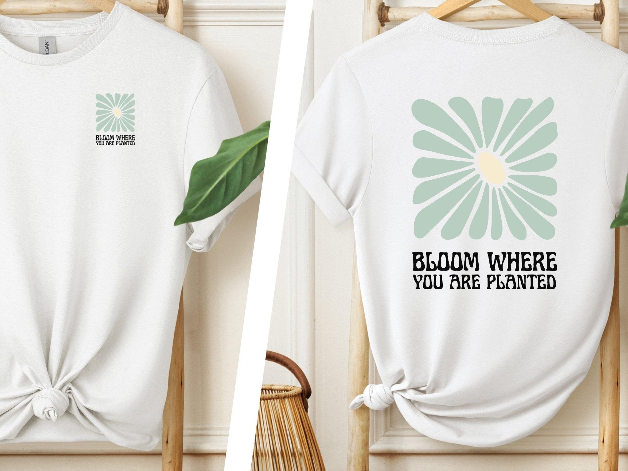 Autism T-Shirt - Bloom Where You Are Planted Tee w/ Back Print - Daily Bloom