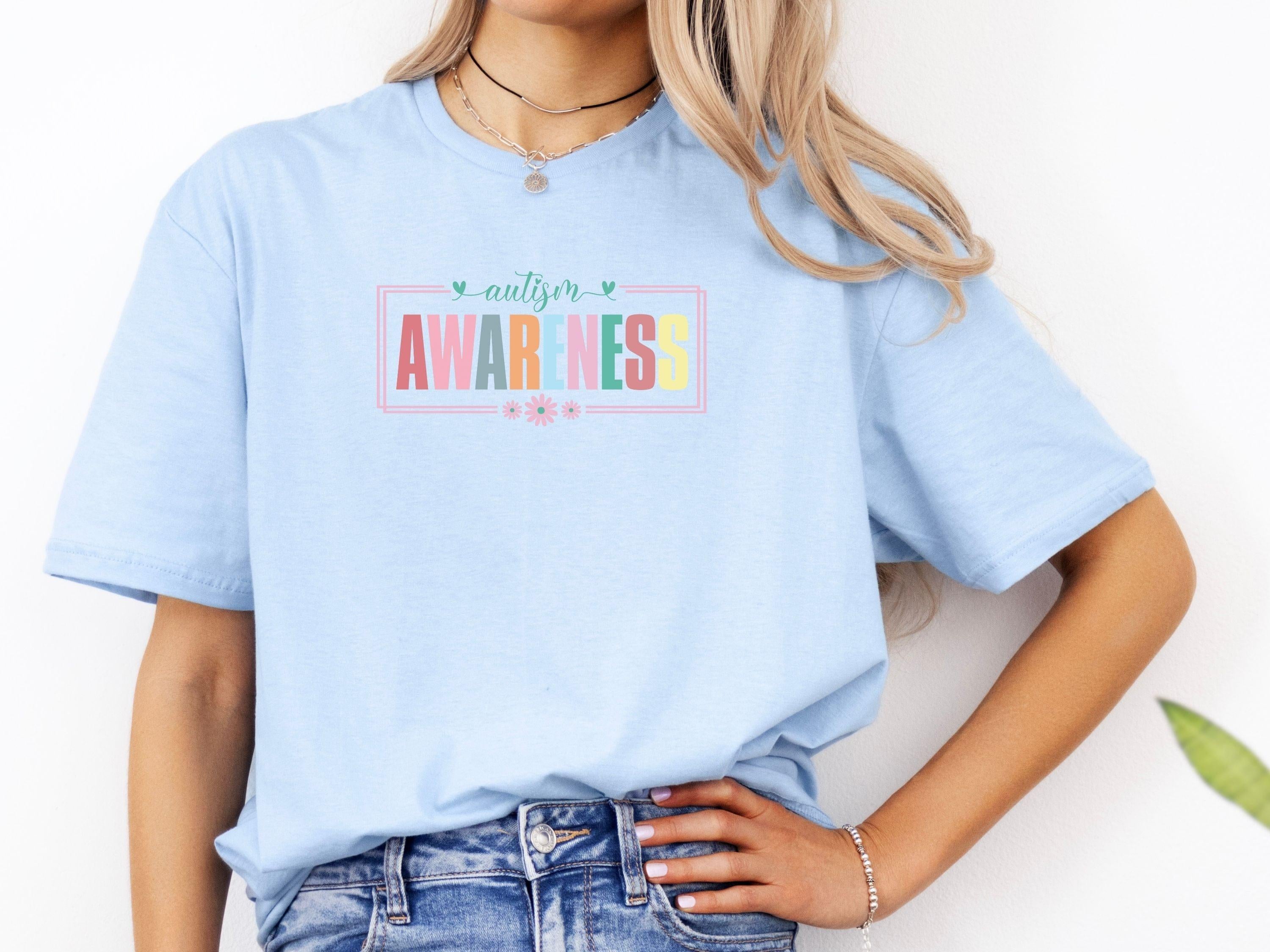 Bright Blooms for Autism Awareness Tee-Neurodiversity, ADHD & Autism Awareness & Acceptance T-Shirt by Daily Bloom