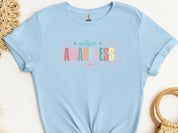 Bright Blooms for Autism Awareness Tee-Light Blue-Neurodiversity, ADHD & Autism Awareness & Acceptance T-Shirt by Daily Bloom