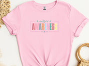 Bright Blooms for Autism Awareness Tee-Light Pink-Neurodiversity, ADHD & Autism Awareness & Acceptance T-Shirt by Daily Bloom