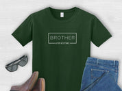 Brother Autism Acceptance Box Tee-Forest Green-Neurodiversity, ADHD & Autism Awareness & Acceptance T-Shirt by Daily Bloom