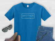 Brother Autism Acceptance Box Tee-Sapphire-Neurodiversity, ADHD & Autism Awareness & Acceptance T-Shirt by Daily Bloom