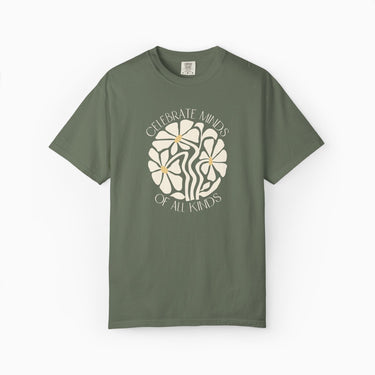 Autism T-Shirt - Celebrate Minds of All Kinds Comfort Colors Tee - Daily Bloom