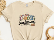 Choose Inclusion Tee-Sand-Neurodiversity, ADHD & Autism Awareness & Acceptance T-Shirt by Daily Bloom