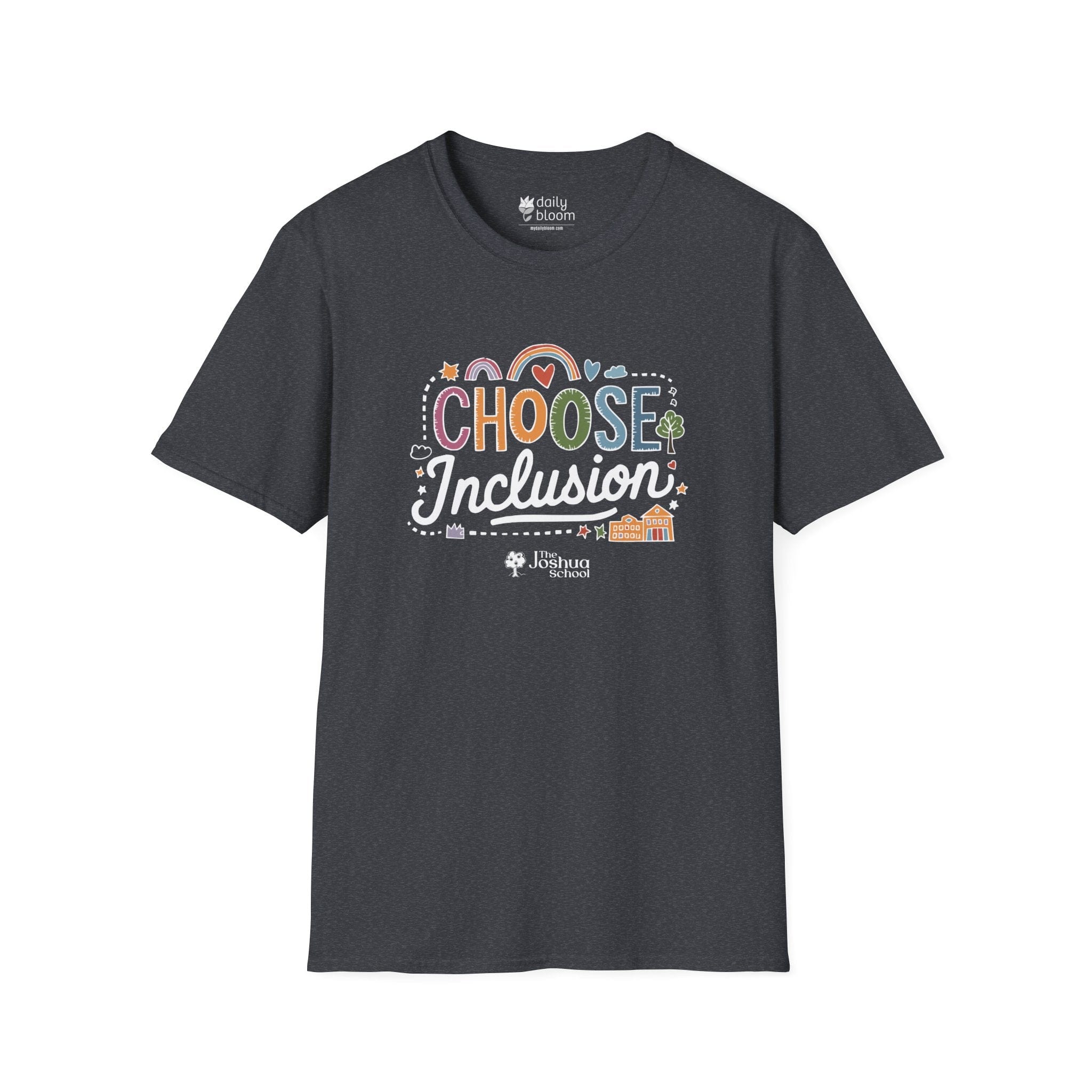 Autism T-Shirt - Choose Inclusion Tee - The Joshua School - Daily Bloom