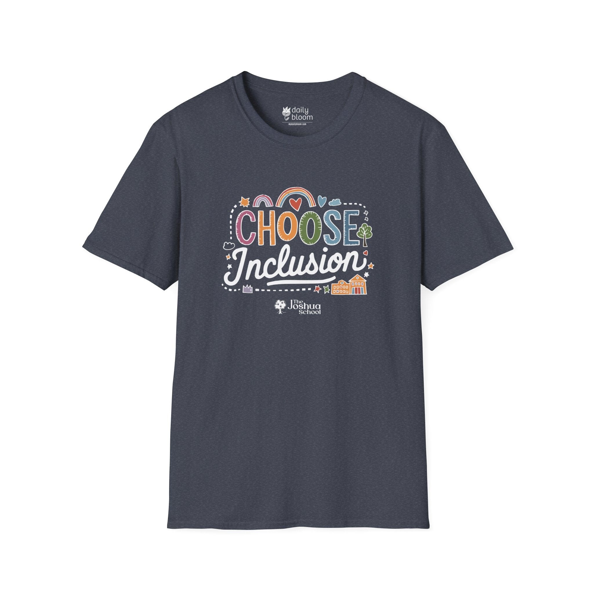 Autism T-Shirt - Choose Inclusion Tee - The Joshua School - Daily Bloom