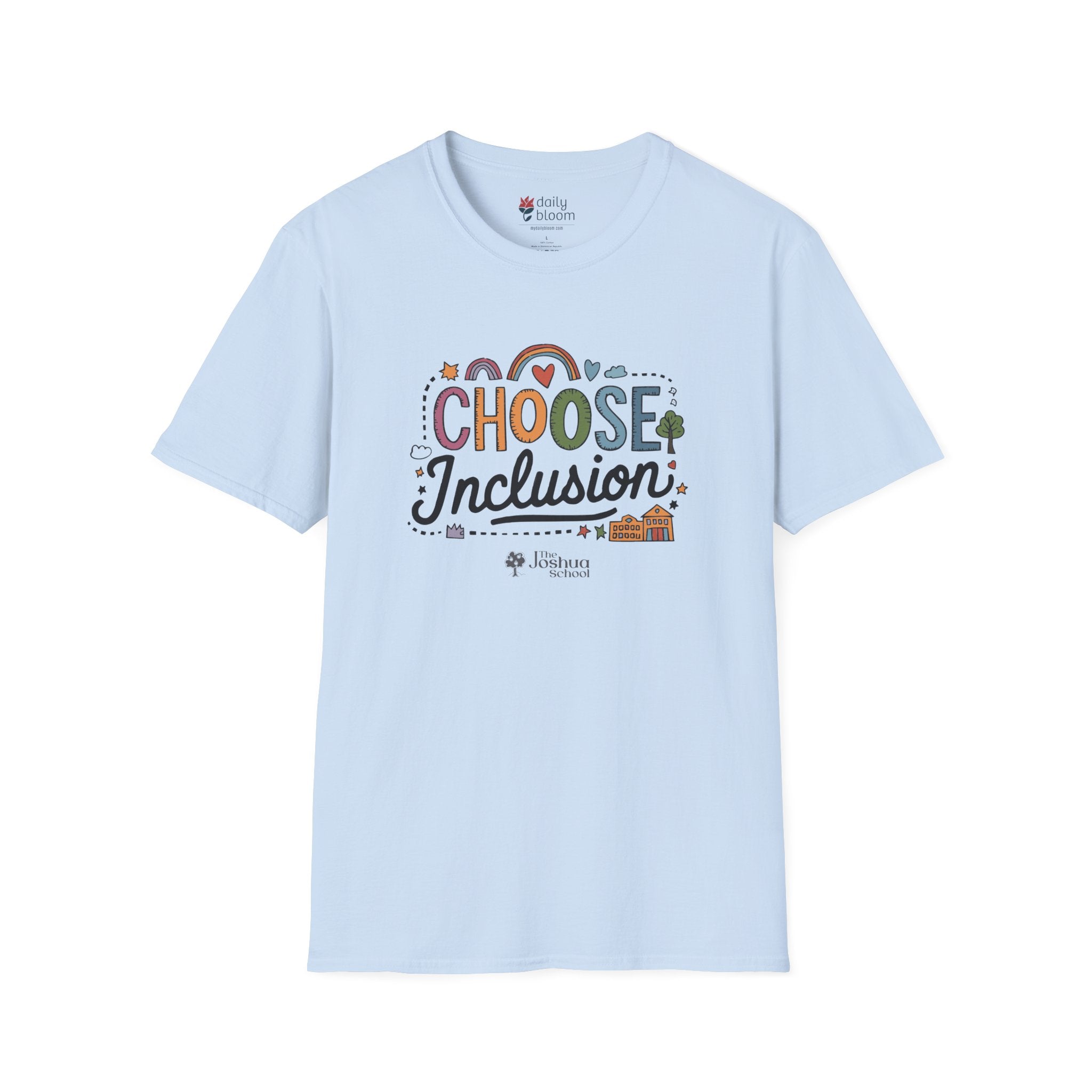 Autism T-Shirt - Choose Inclusion Tee - The Joshua School - Daily Bloom