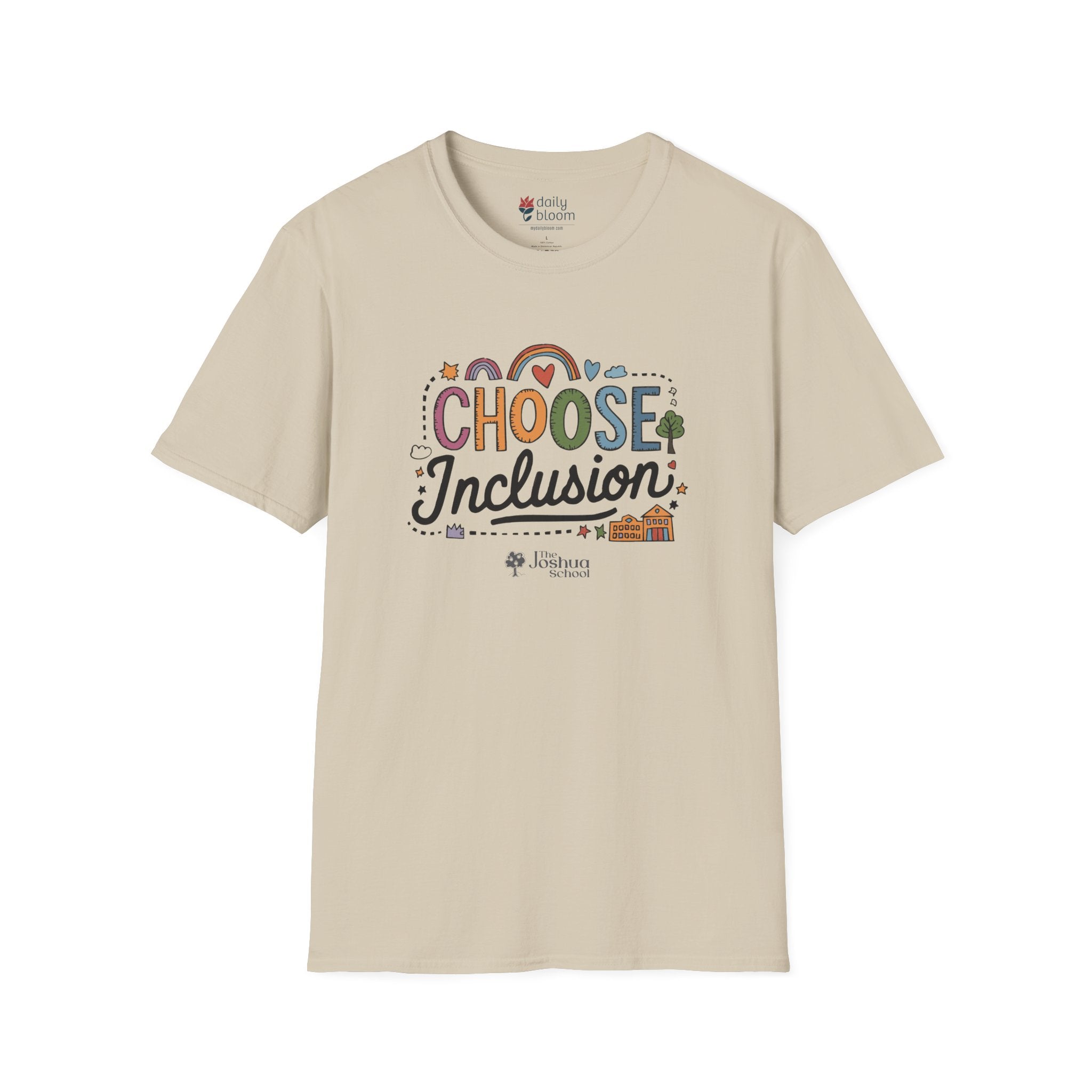 Autism T-Shirt - Choose Inclusion Tee - The Joshua School - Daily Bloom