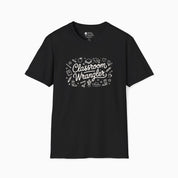 Autism T-Shirt By Daily Bloom Classroom Wrangler Tag-Free Tee Black / S