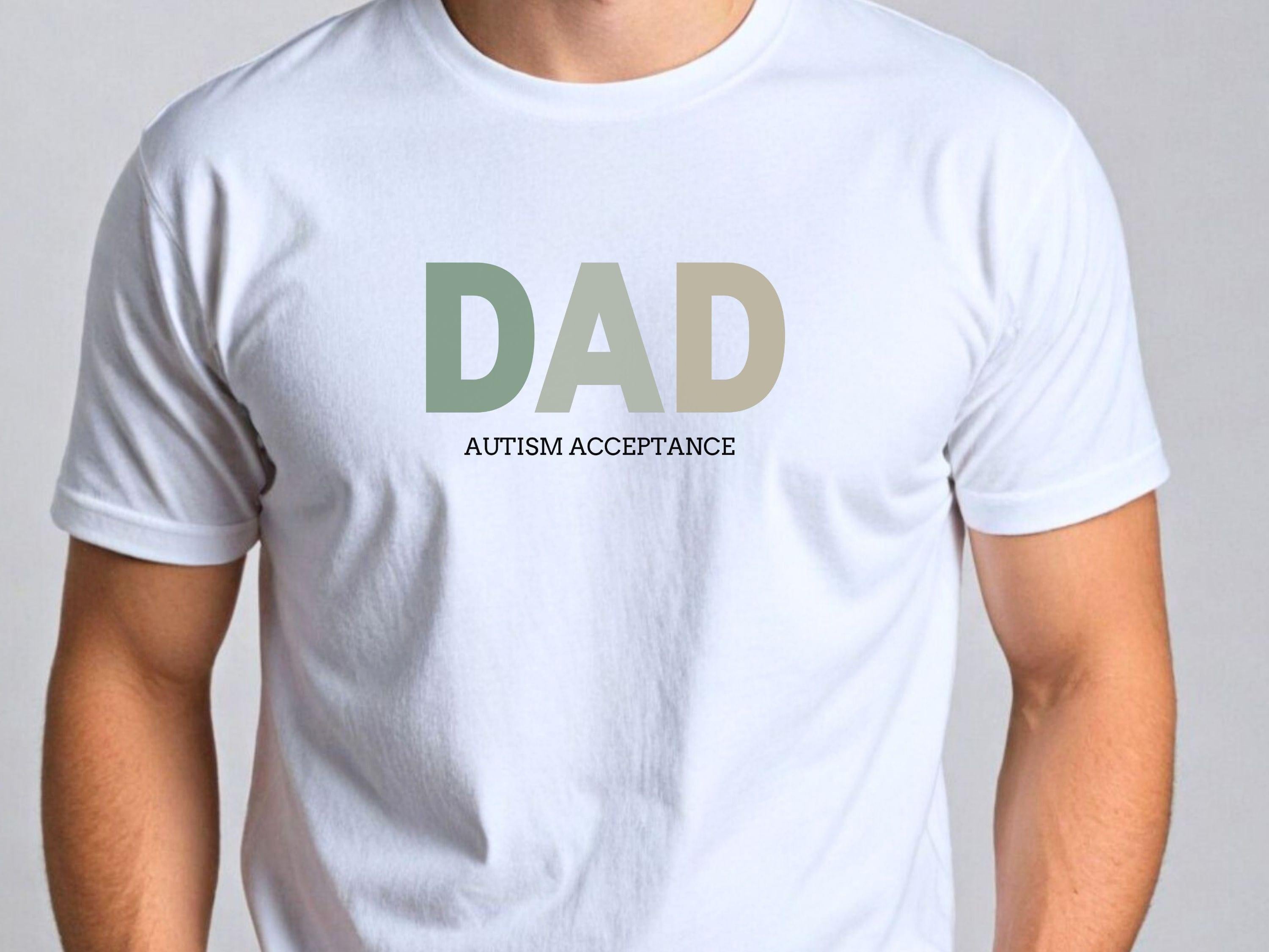 Dad Gradient Tee-Neurodiversity, ADHD & Autism Awareness & Acceptance T-Shirt by Daily Bloom