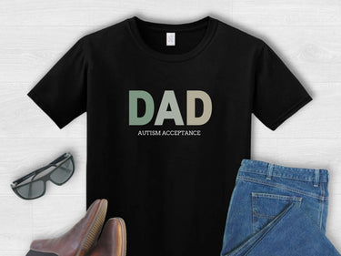 Autism T-Shirt - Dad Gradient Tee - Daily Bloom