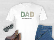 Dad Gradient Tee-White-Neurodiversity, ADHD & Autism Awareness & Acceptance T-Shirt by Daily Bloom