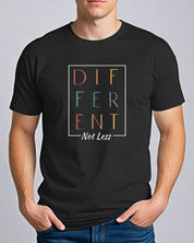 Different Not Less Tee-Neurodiversity, ADHD & Autism Awareness & Acceptance T-Shirt by Daily Bloom