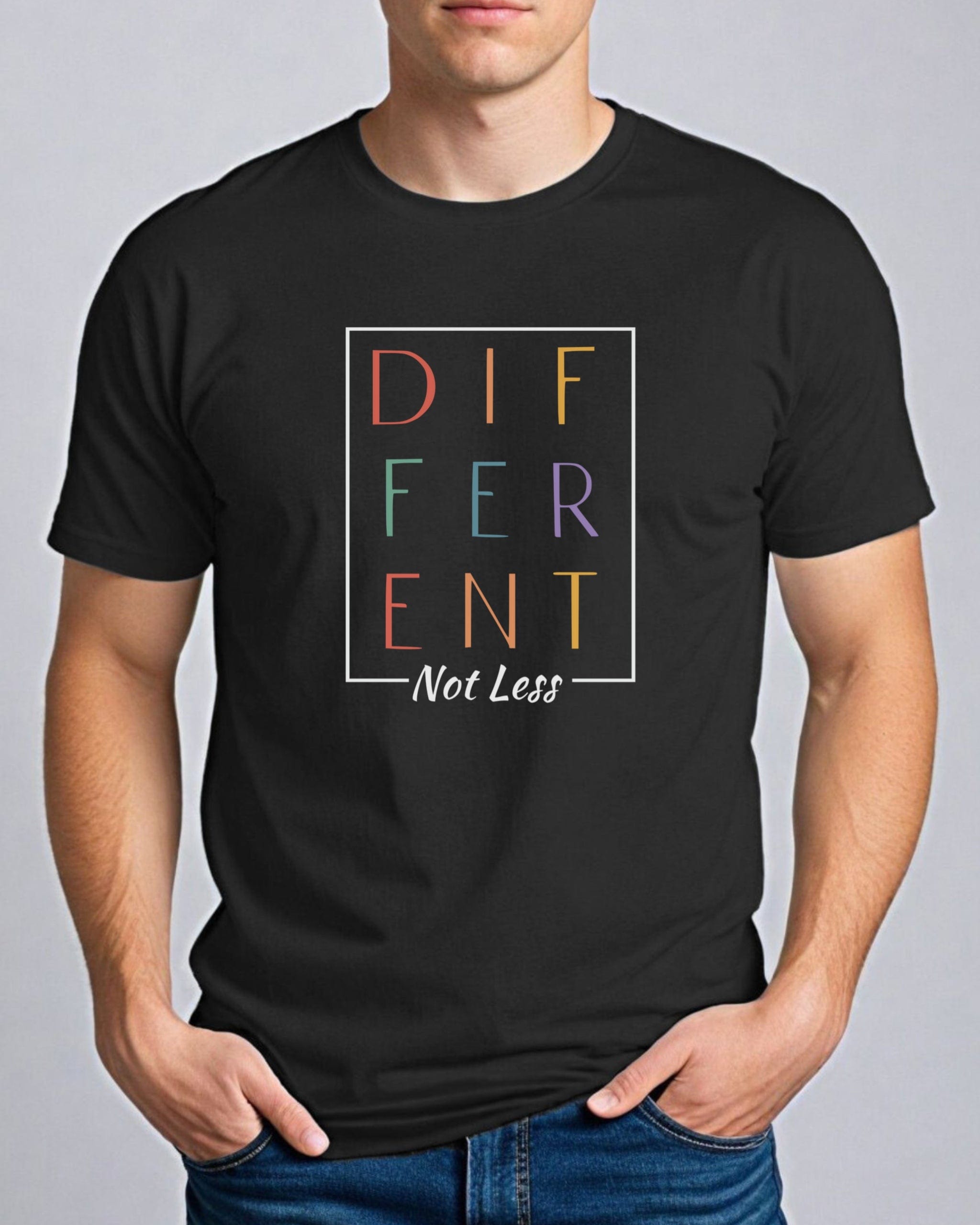 Different Not Less Tee-Neurodiversity, ADHD & Autism Awareness & Acceptance T-Shirt by Daily Bloom