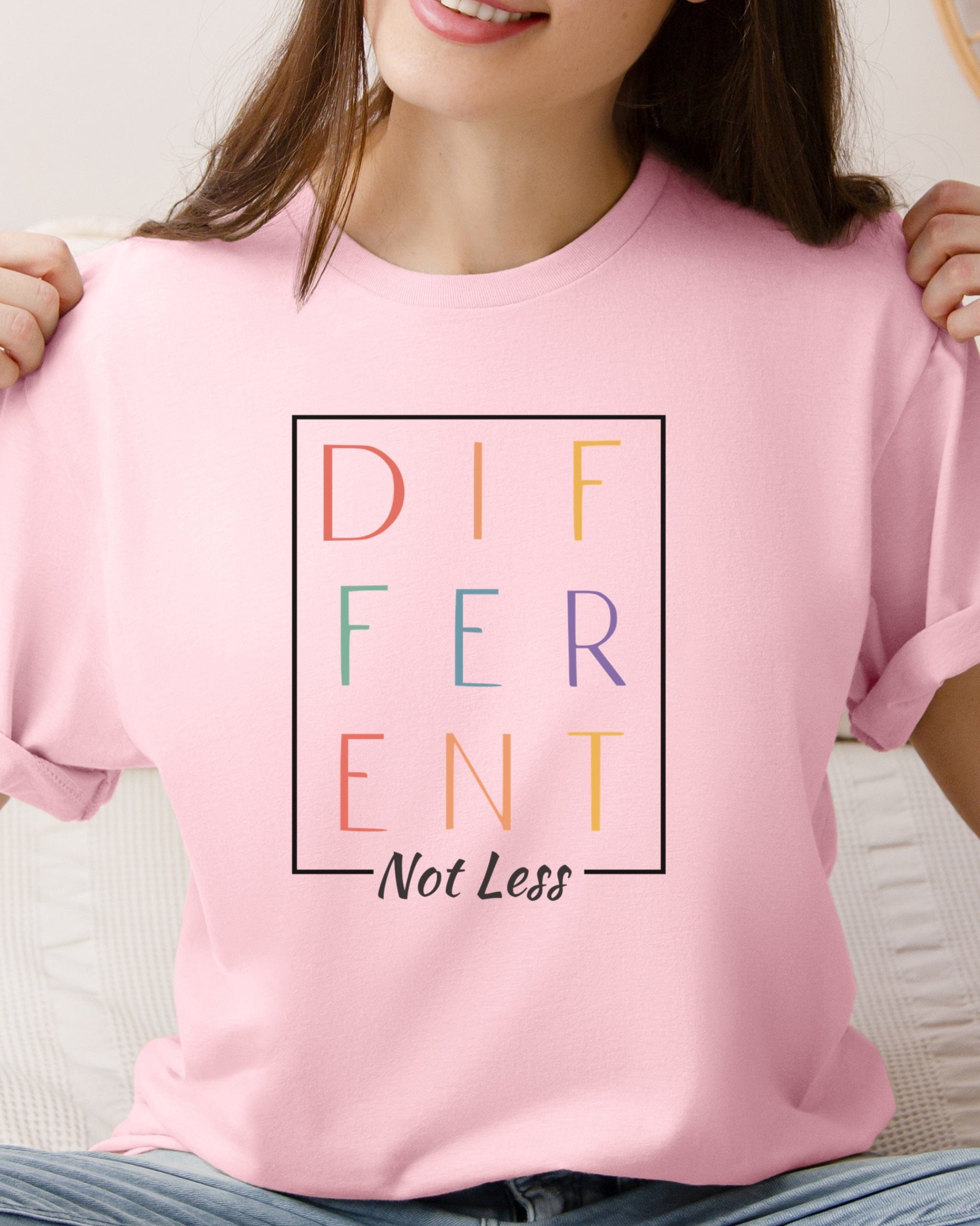 Different Not Less Tee-Neurodiversity, ADHD & Autism Awareness & Acceptance T-Shirt by Daily Bloom