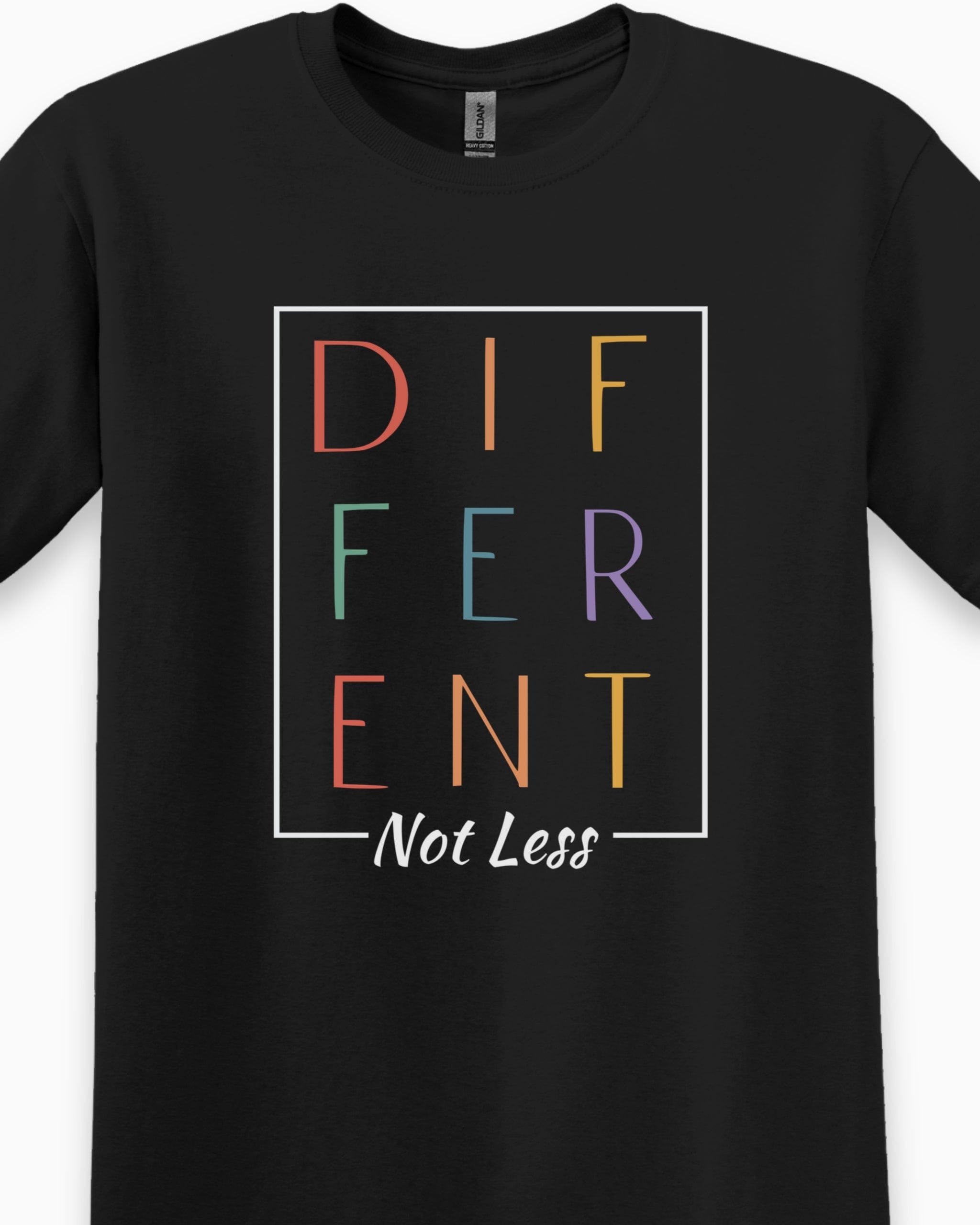Different Not Less Tee-Neurodiversity, ADHD & Autism Awareness & Acceptance T-Shirt by Daily Bloom