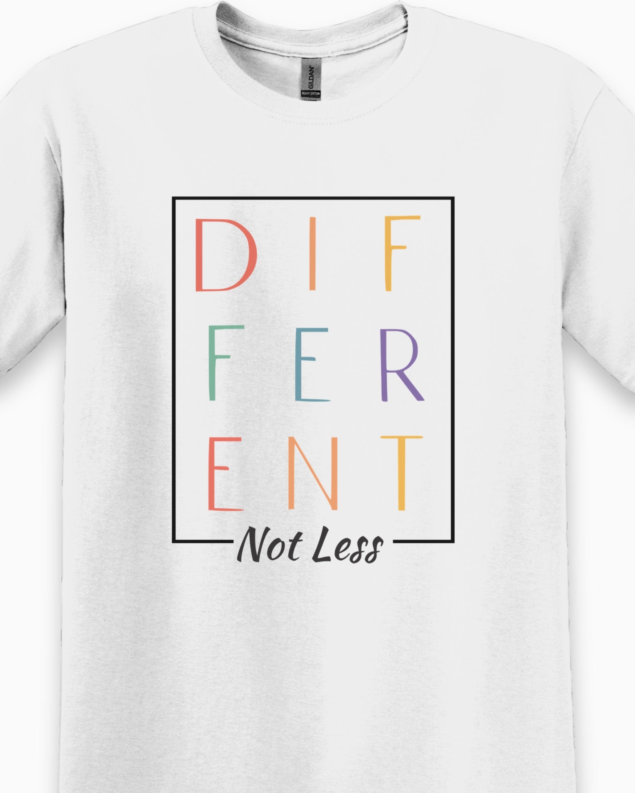 Different Not Less Tee-Neurodiversity, ADHD & Autism Awareness & Acceptance T-Shirt by Daily Bloom